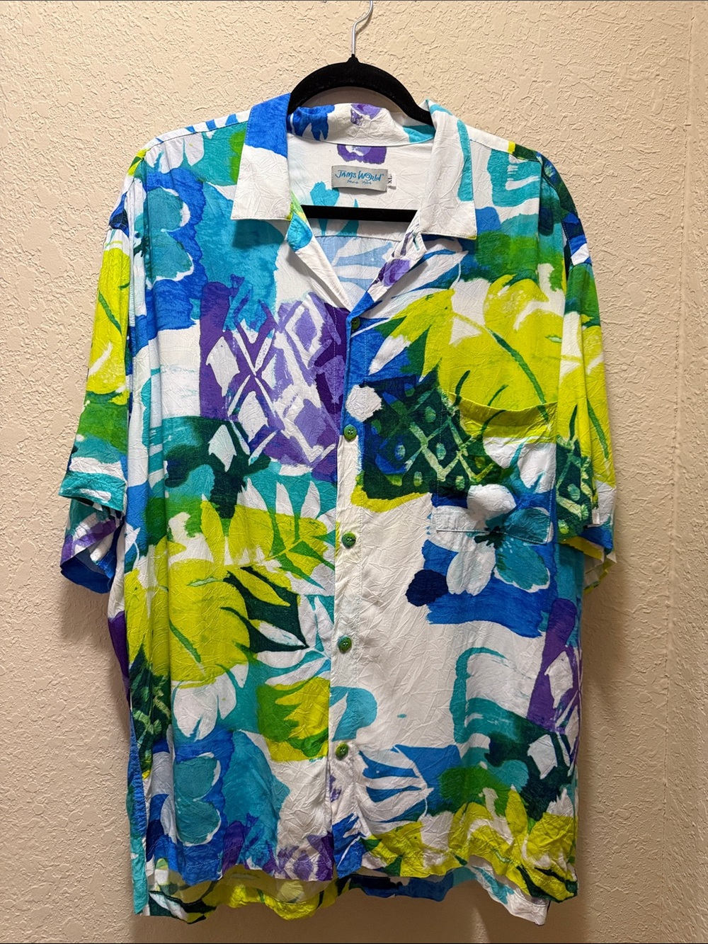 Jams World Cozumel Print Aloha Shirt, Size XL
